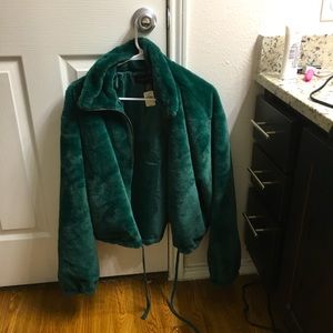 Victoria’s Secret Pink Green Crop Jacket